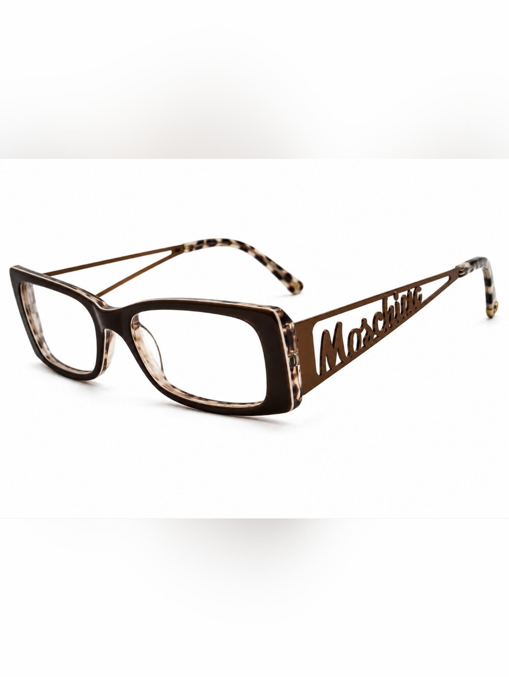Moschino Women's Logo Eyeglass Frames – Brown/Tortoise
